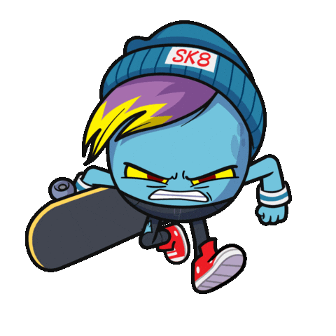 Toikido running run skate skateboard Sticker