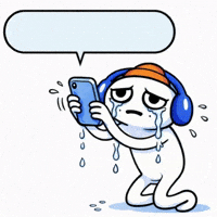 Typing... and then deleting