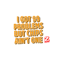 No Problem 99 Problems Sticker by Zweifel Chips
