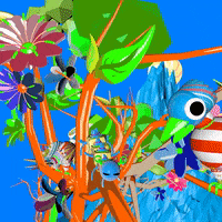 3D Flower GIF by Santi_OFF
