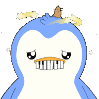 Knock Out Pain Sticker by Pudgy Penguins
