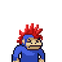 Angry Pixel Sticker by SMOL