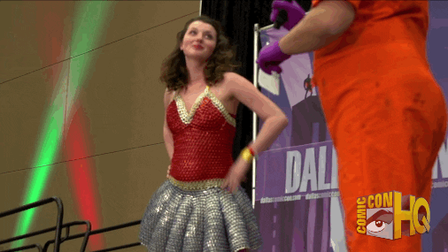 wonder woman cosplay GIF by Comic-Con HQ