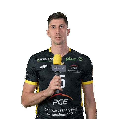 Volleyball Interview Sticker by PGE GiEK Skra Bełchatów