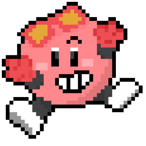 Happy Pixel Sticker