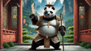 Martial Arts Panda GIF