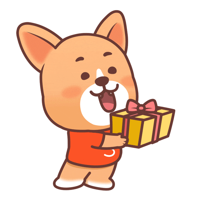 Dog Celebrate Sticker by ShopeeTH
