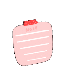 Semaiah_L note reminder notepad remind Sticker