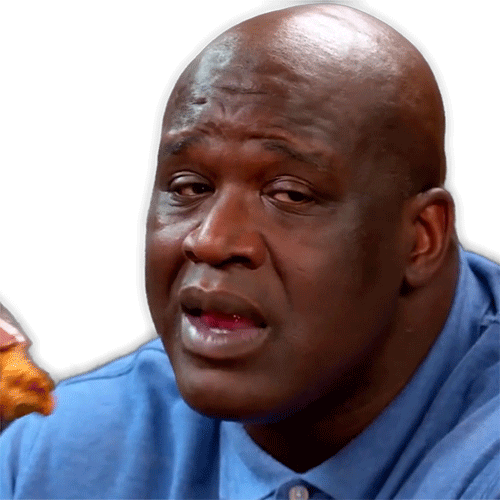 shaq hot ones Sticker by First We Feast: Hot Ones