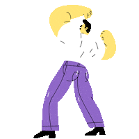 Man Flexing Sticker by Lobster Studio