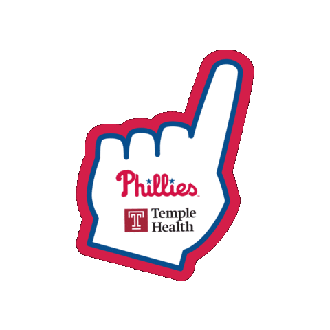 TempleHealthHospital giphygifmaker baseball philadelphia phillies Sticker