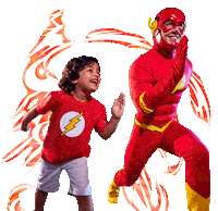 wbworldad superhero flash the flash warner bros Sticker