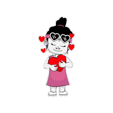 Love You Hug Sticker by Zhotcita