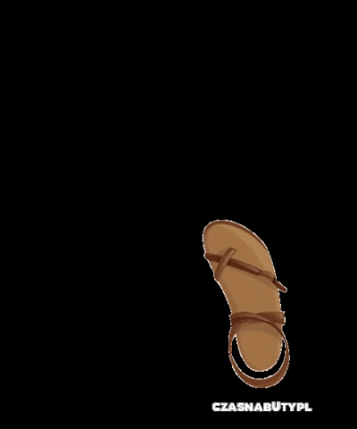 czasnabutypl giphygifmaker sandały sandals kisiel GIF