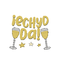 Cheers Iechyd Da Sticker