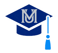 Graduation Mu Sticker by Moravian University