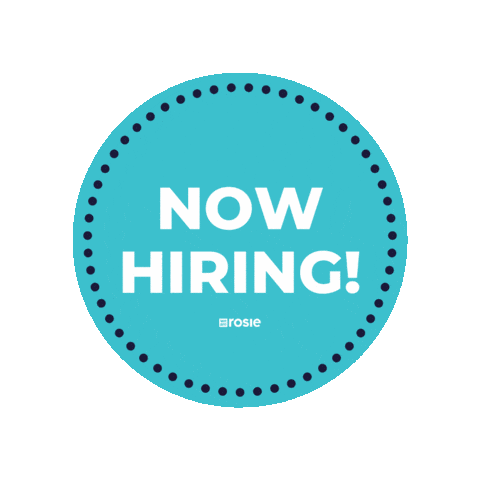 Hiring Sticker by We Are Rosie