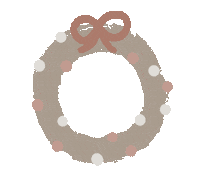 Wreathe Merry Christmas Sticker