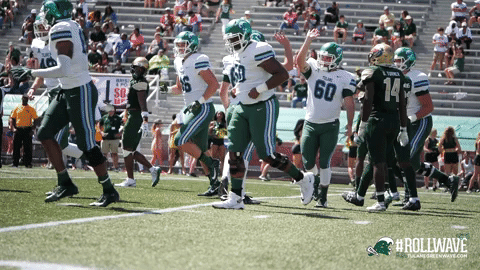 football tulane GIF by GreenWave