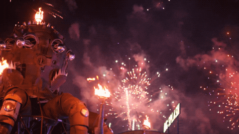 insomniacevents giphyupload music fire fireworks GIF