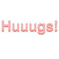 CadabraStudio love pink hug words Sticker