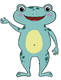 post_familyresort play tennis frog winken Sticker
