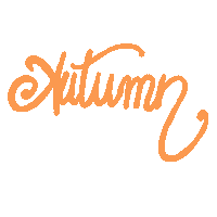 Fall Orange Sticker