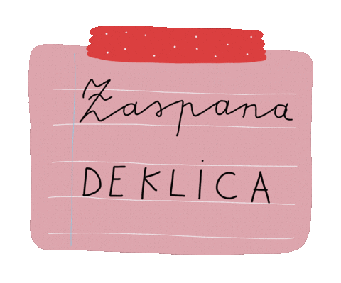 Pink Paper Sticker