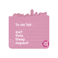 List Todo Sticker by Oh my Pole