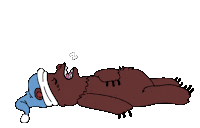 Sleepy Sleeping Bear Sticker by Diono