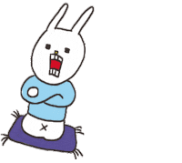 happy rabbit Sticker
