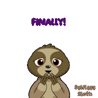 At Last Sloth Sticker by VeeFriends