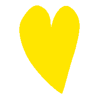 Lightswing love heart thanks yellow Sticker