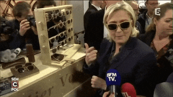 marine le pen wtf GIF by franceinfo