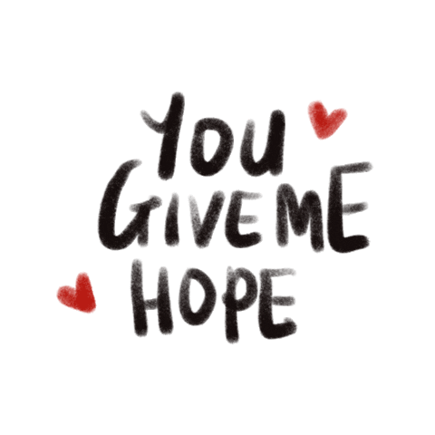 You Give Me Hope Sticker by Duo Studio