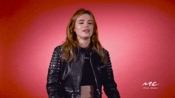 bella thorne reaction gif GIF by Music Choice