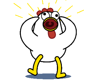 shocked bakomik Sticker