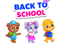 Studying Back To School Sticker by Lucas and Friends by RV AppStudios