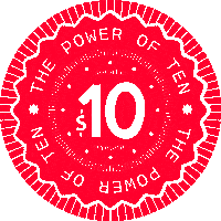 tbpp 10 ten nonprofit organic shapes Sticker