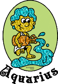 Zodiac Sign Sparkle Sticker by String Ting