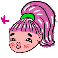 Girl Kiss Sticker