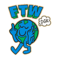Dirty Ghetto Kids Wtf Sticker by dgk