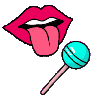 Cartoon Tongue Sticker
