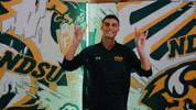 Volleyball Bison GIF by NDSU Athletics