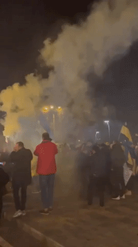 Protesters Rally in Mariupol as Putin Recognizes 'Republics' in East Ukraine