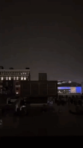 Lightning Illuminates Cleveland During Tornadic Storms
