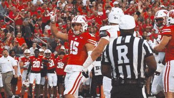 Football Finger Wag GIF by Wisconsin Badgers