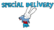 Special Delivery Dog Sticker by Simon Super Rabbit