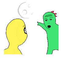 Full Moon What Sticker