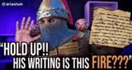 Ariashoh fire writing iran hold up GIF